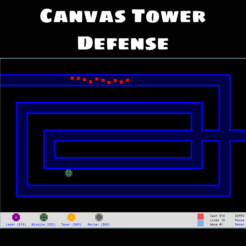 Canvas Tower Defense